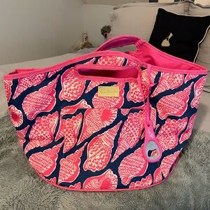 Pink and Navy Lilly Pulitzer Cooler